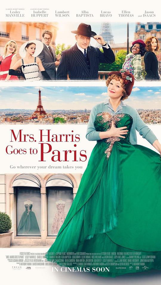 哈里斯夫人去巴黎最新海报